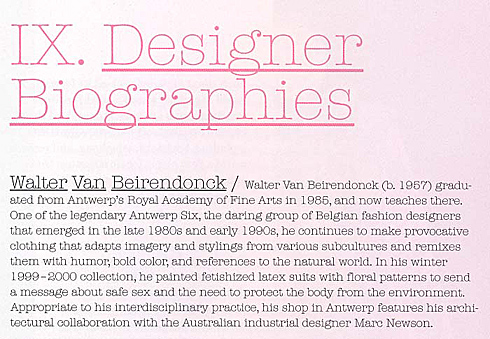 Designers to follow: Walter Van Beirendonck - ZOE Magazine
